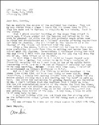 Bernard's Letter to Harris February 1978, thumbnail