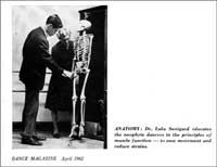 Sweigard with Julliard student, photo in Dance Magazine 1962, thumbnail