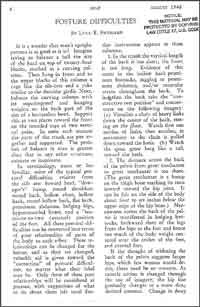 Sweigard's "Postural Difficulties I," Self Magazine 1946, thumbnail